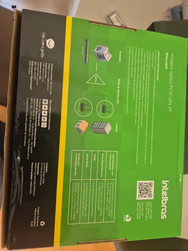 Modem Roteador Intelbras Wifiber 1200R - NA CAIXA, FIBRA ÓTICA