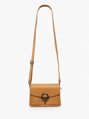 Bolsa marrom de ombro