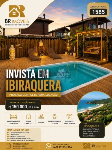Arrendamento de Pousada na Praia do Rosa