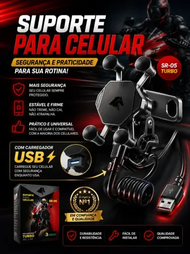 Suporte para celular moto