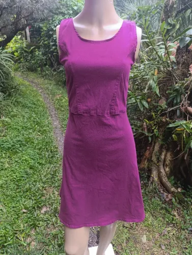 Vestido Jeans vinho - tamanho PP