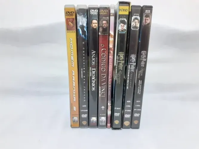 DVD´s HARRY POTTER, HOMEM ARANHA e OUTROS
