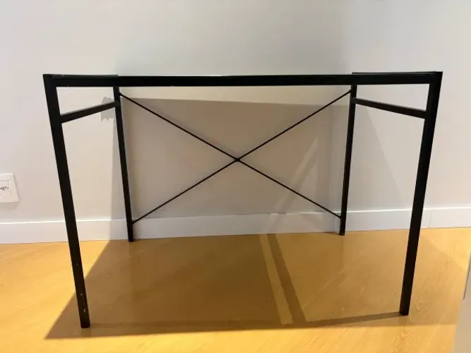 Mesa escritório tampo de vidro
