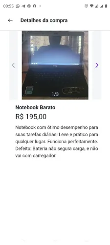 Notebook usado barato