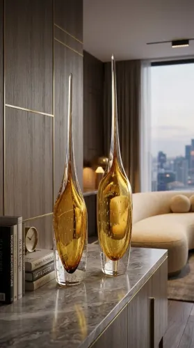 Gota Murano Âmbar Legítimo 