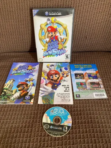 Jogo original mario sunshine Nintendo game cube