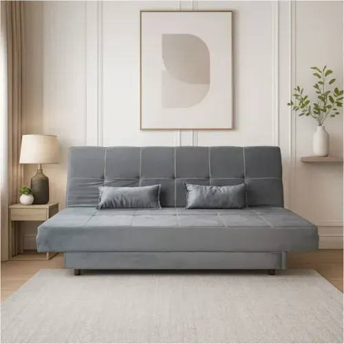 Sofá Cama Max Grafite (FRETE GRÁTIS)