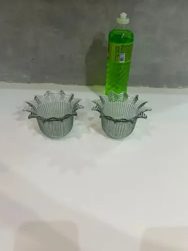 JOGO DE VASOS (POTE) DE VIDRO (2 UNIDADES)