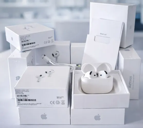AirPods 4 ANC Fones Sem Fio Bluetooth 5.2 | Cancelamento de Ruído Ativo | Android e iOS