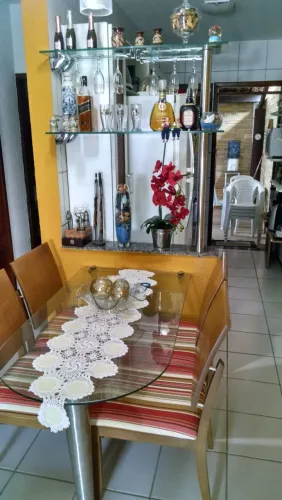 mesa de jantar em vidro