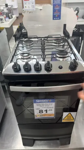 Fogão 4 bocas zerado tá na caixa