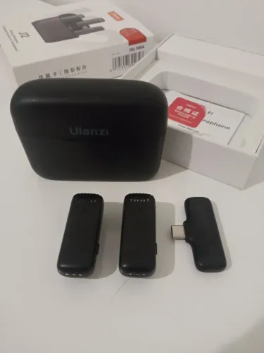 2 Microfones de lapela maca Ulanzi 