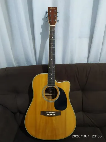 Violão Hofma YE-220 NT Eletroacústico + Capa + Suporte + Capotraste