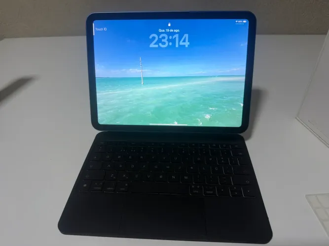 iPad 10th geração 64GB Wi-Fi com capa teclado magnética bettdow