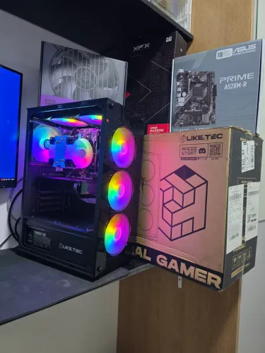 Pc Gamer Ryzen 5 5500/ Rx 7600 8GB/ 512GB SSD / 16GB RAM (TUDO NOVO + NF)