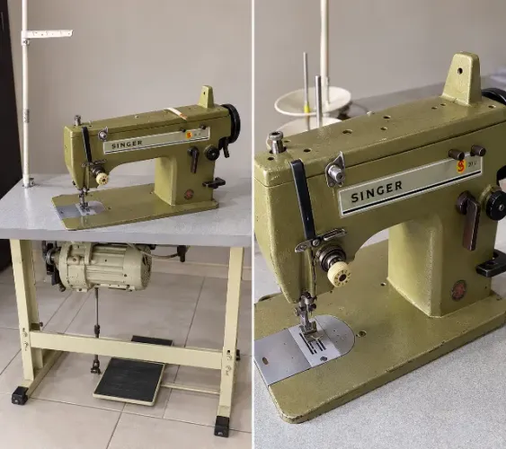 Máquina de Costura Industrial Singer 20U - Completa e Funcionando