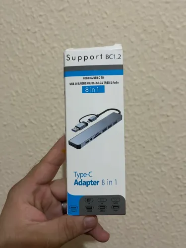 Hub adaptador 8 em 1 usb e tipo c