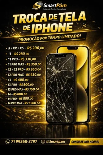 Tela quebrada? Vem que a gente resolve!