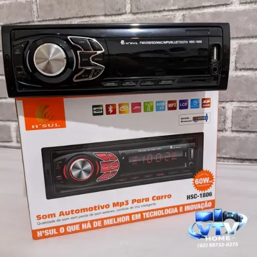 Som Para Carro Bluetooth Completo + Entrega Grátis
