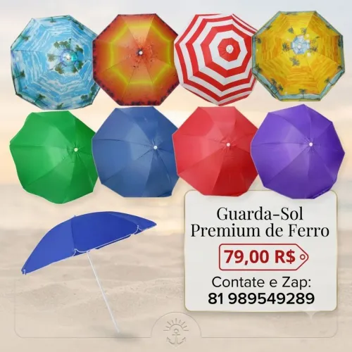 Guarda sol de ferro 1.5m