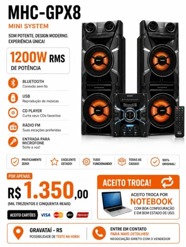 MINI SYSTEM SONY MHC-GPX8