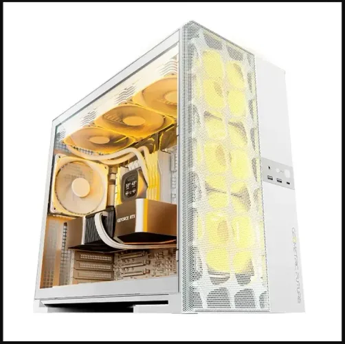 GEOMETRIC FUTURE MODEL 5 VENT SEM FANS - GAMER - CAIXA ABERTA P/ VÍDEO YOUTUBE - OFERTEM!
