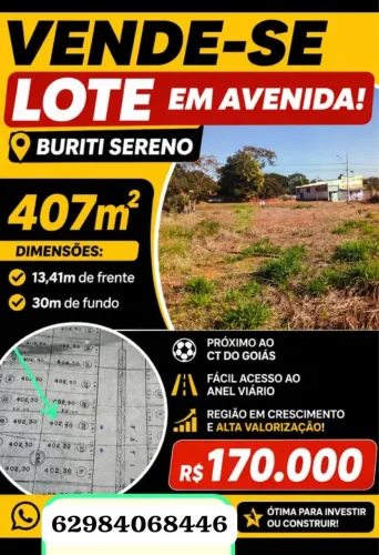 Vende-se Lote Buriti Sereno 