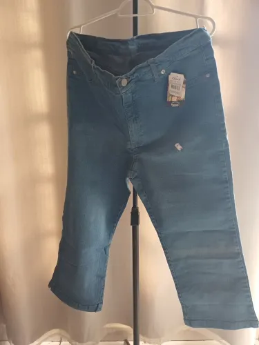 Capri jeans lycra feminina tamanho 48-52  oferta 