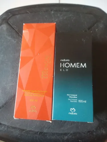Kit deo corporal homem elo mas essencial safran sabonete líquido corporal feminino