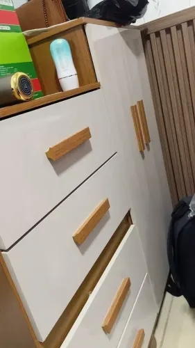Cômoda Roupeiro Infantil Organizadora 4 Gavetas Porta Guarda-Roupas Bebê quarto multifunci