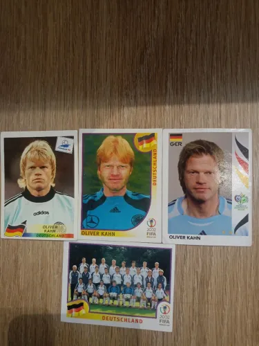 Figurinhas copa do mundo Oliver Kahn 98/2002/2006
