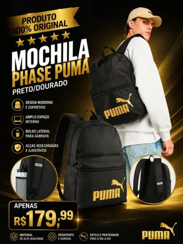 Mochila PUMA Unissex 100% Original LACRADO