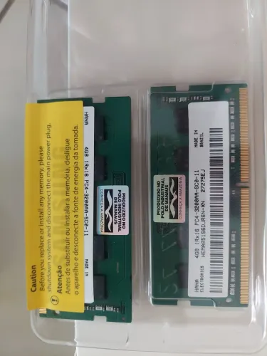 3 MEMÓRIA DDR4 3200 4G e 1 DDR3 2666 4G