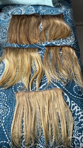 Vendo 5 telas de mega hair loiro