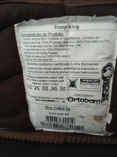 Cama Ortobom super king em estado de nova. Tamanho 2m x 2m. Whats *.a.