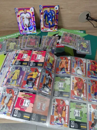 Adrenalyn copa 2026 panini coleção e pasta de repetidos