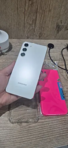 Impecável - samsung s23+ 512gb 8gb ram branco, seminovo sempre usado com capinha