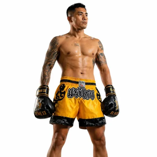 Short de muaythai aleta performance profissional lei Única
