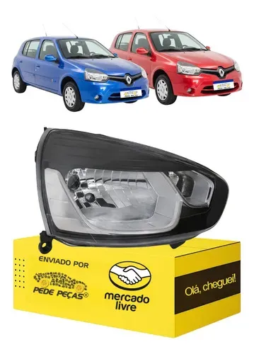 Farol Renault Clio 2013 2014 2015 2016 Novo L.d Direito/passageiro