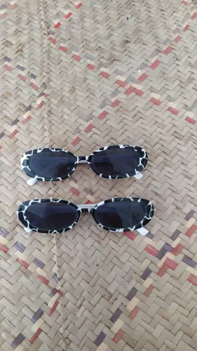Dois óculos de sol em animal print