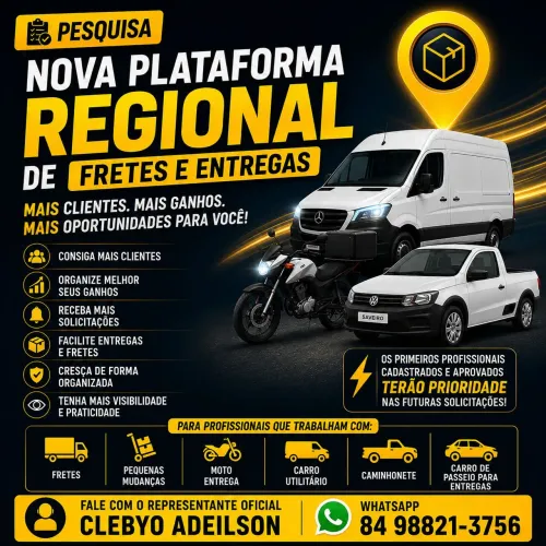 Pesquisa para nova plataforma regional de fretes e entregas