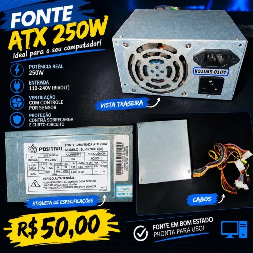 Fonte ATX 250w