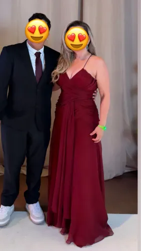 Vestido longo de festa 