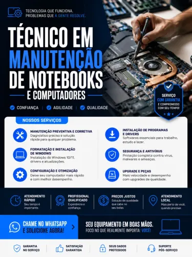 SEU COMPUTADOR DEU PROBLEMA? A GENTE RESOLVE!