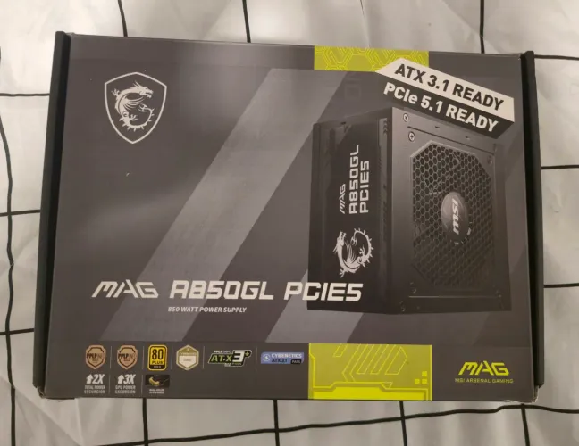 Fonte MSI MAG A850GL, 850W, 80 Plus Gold