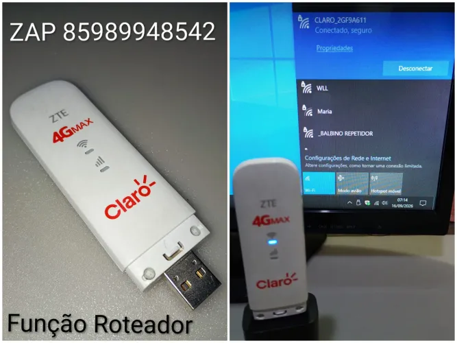 Modem 4G Função Roteador WI-FI DESBLOQUEADO