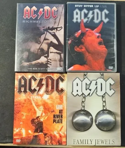 Dvds Ac/dc Live River Plate Family Jewels Rock - KIT COM 4