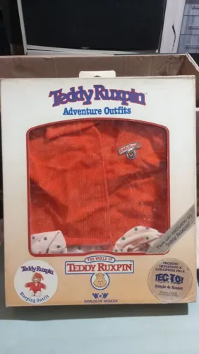 Raríssimo ropa do Teddy Ruxpin completo da TEC toy