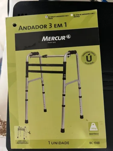 Andador mercur 3 em 1 para idosos