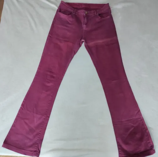 Calça flare marsala cintura média 38